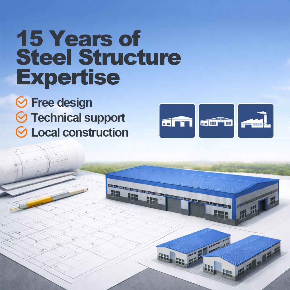 Prefabricated Steel Structure Villa Warehouse Workshop Industrial Building Commercial Building Steel Structure Warehouse