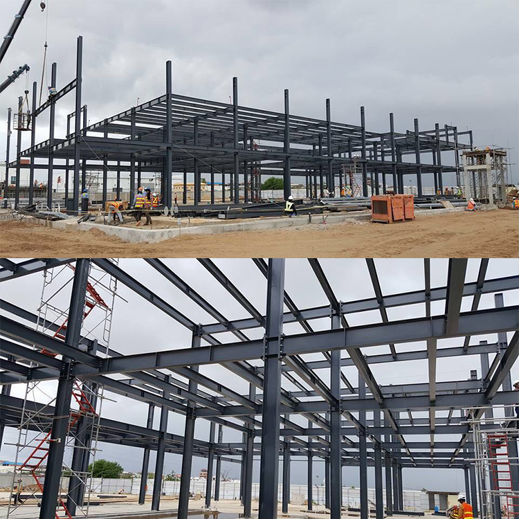 Metal Building Temporary Dormitory Factory Building Customized Prefabricated Heavy Steel Structure Warehouse Farm Shed Workshop