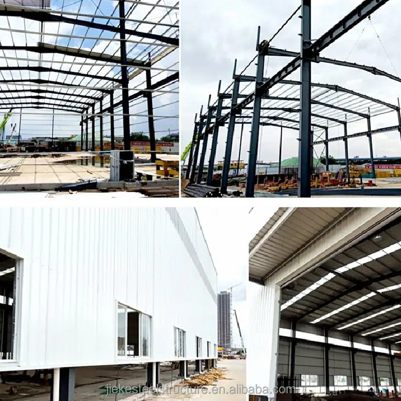 Modern Designed Factory Building Pre-Manufactured Fabricated Metal Warehouse Steel Structure Shed Construction