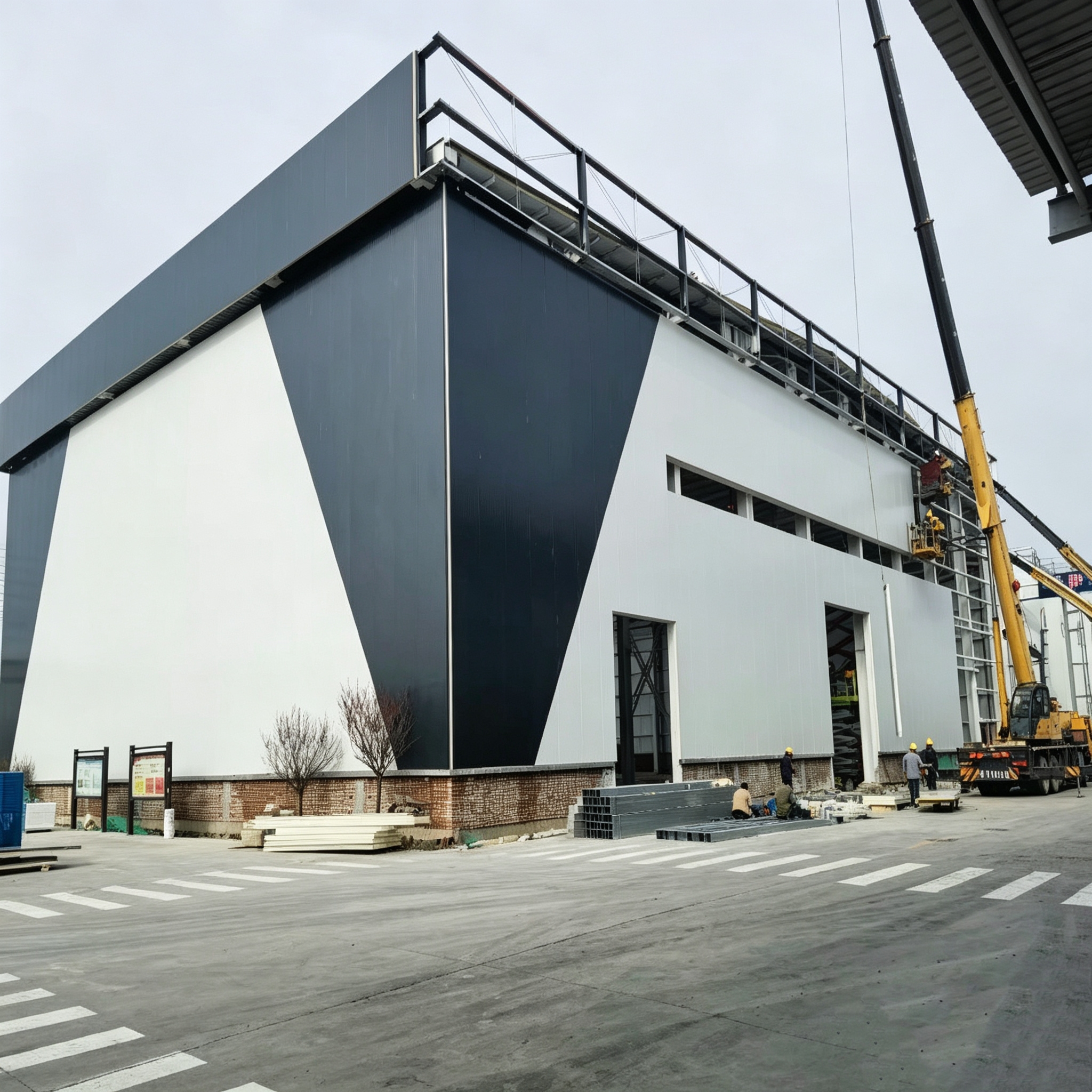 Professional Prefab Cold Storage Building Prefabricated Steel Warehouse Industrial Building Metal Steel Structure