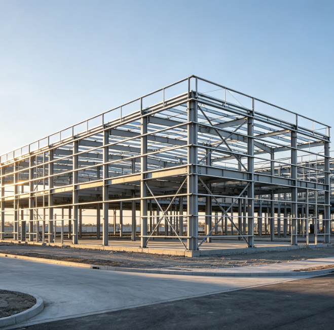 Light Steel Warehouse/Workshop | Eco-Friendly Steel Frame for Farm Breeding Greenhouse Projects Industrial Design High Wind