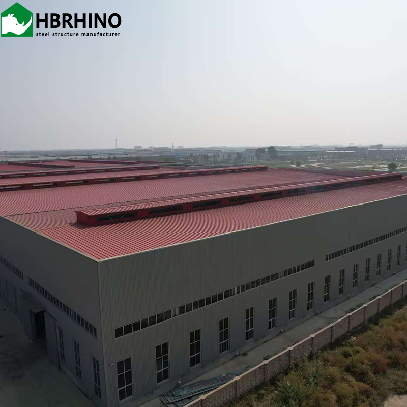 Multi-Story Prefabricated Steel Structure Buildings Large Span Design for Workshops Factories Warehouses etc.