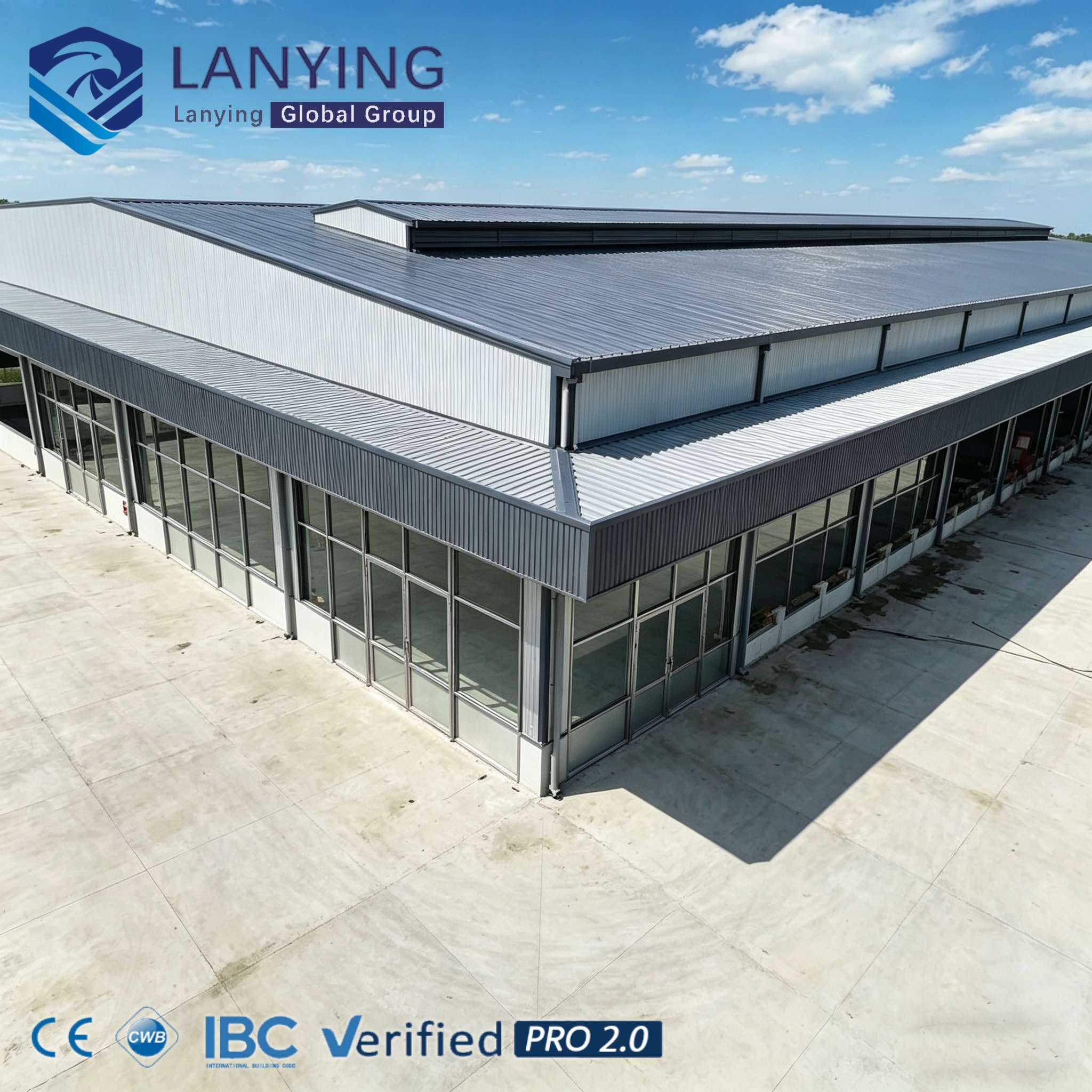 Low Cost Prefab Steel Structure Warehouse & Garage Shed with Insulated Sandwich Panels Fast Installation Storage Building