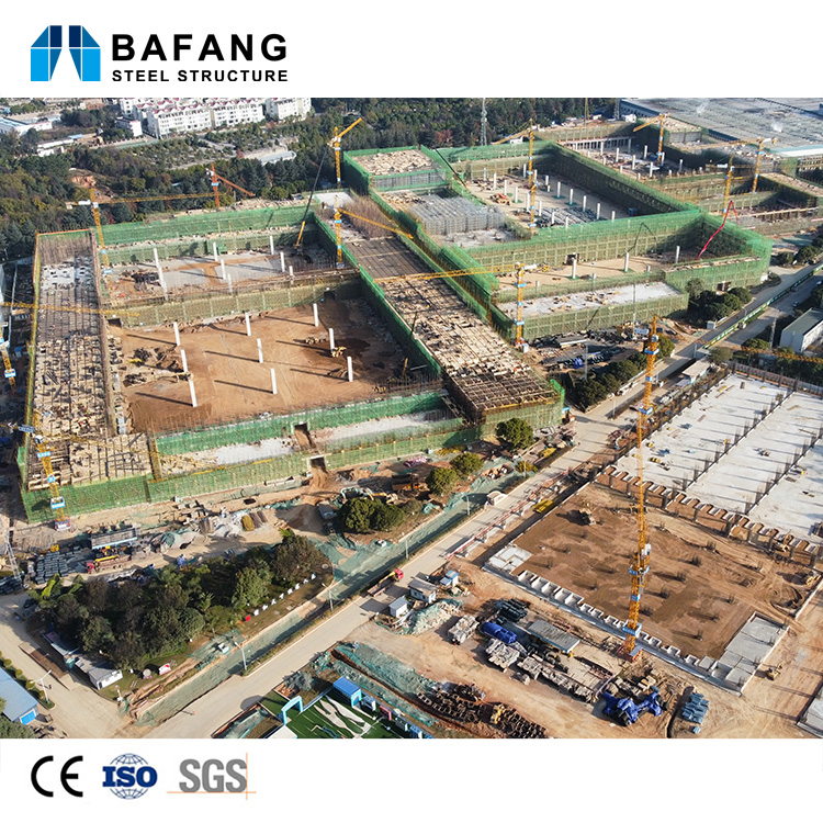 Custom Heavy-Duty Prefabricated Steel Structure Workshop Industrial Warehouse and Manufacturing Plant with Crane Systems