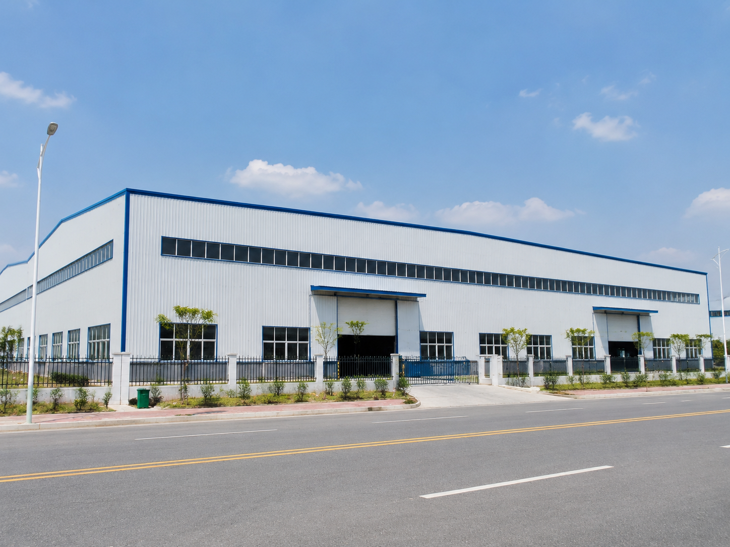 Fast Assembly Steel Structure Warehouse Prefab Building for Logistics Park Distribution Center Large Span Metal Storage Hall