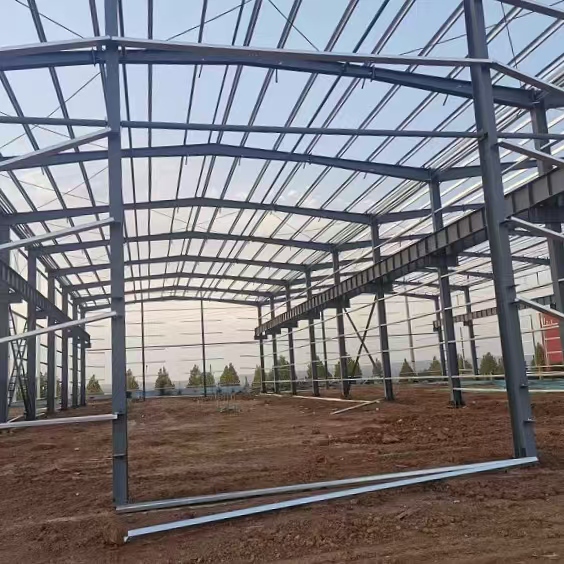 Large Span Prefabricated Steel Structure Building for Industrial Factory Workshop and Logistics Distribution Center