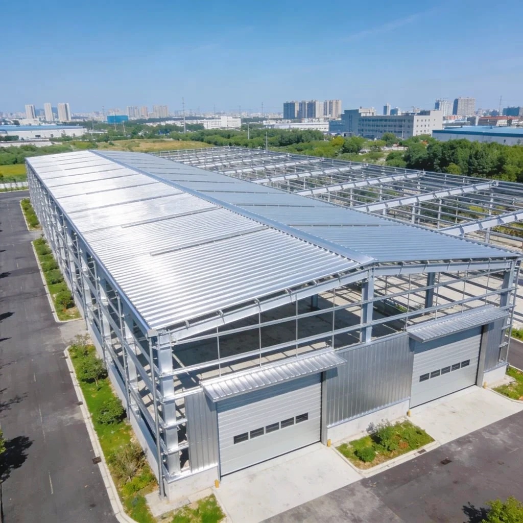 Metal Building Modern Commercial Warehouse with Quick Construction and Insulated Panels Metal Structure Building