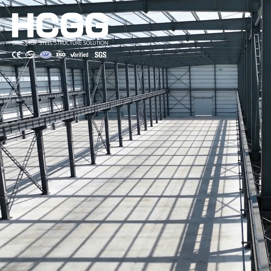 Galvanized Steel Frame H Beam Prefabricated Metal Steel Farm Shed Agricultural Storage Warehouse Barn Building Supplier