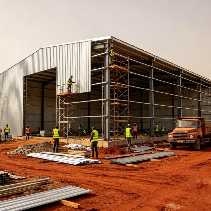 Large Span Multi-Storey Prefabricated Steel Structure Industrial Building for Workshop Factory Warehouse Storage Construction