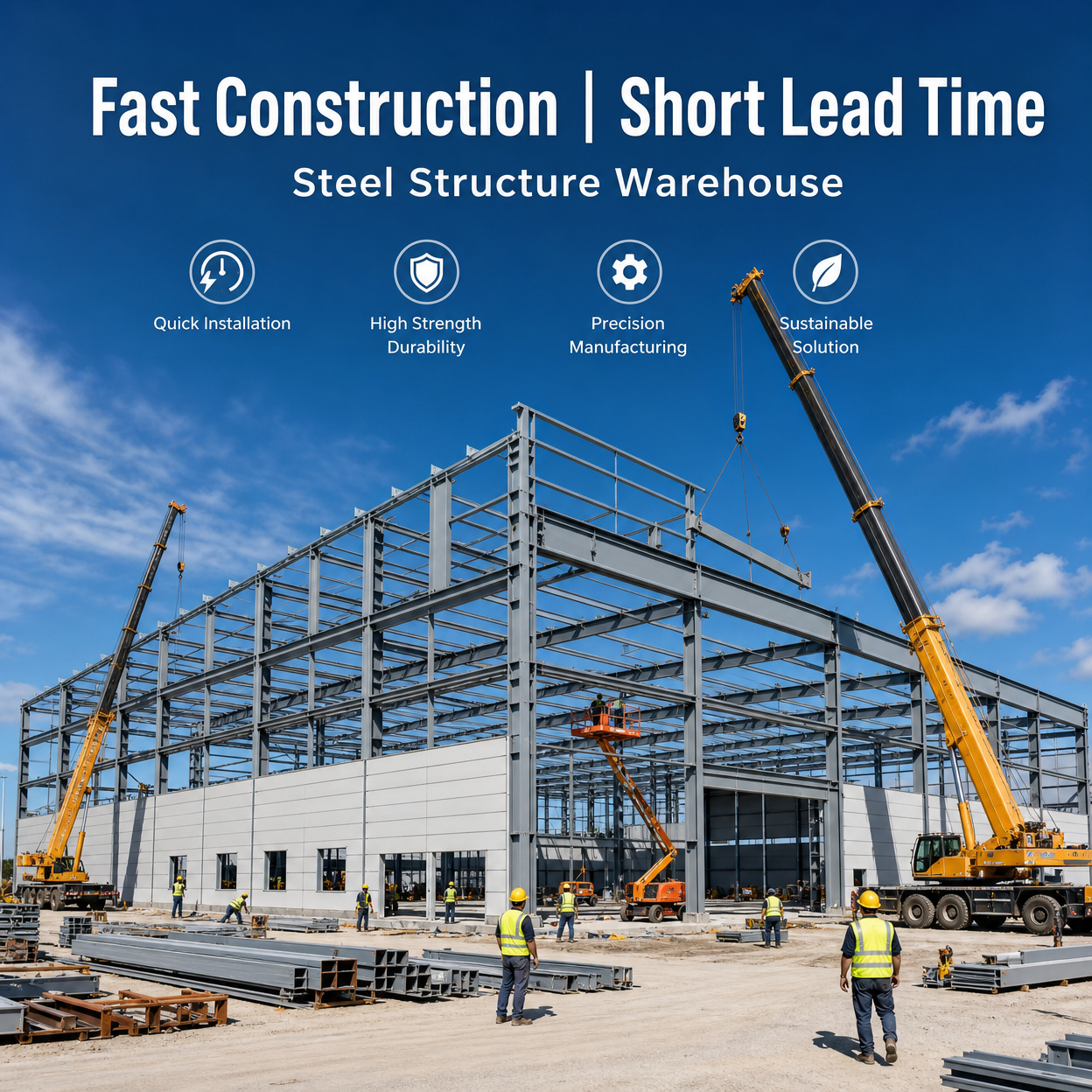 Metal Building Materials With High Quality Steel Structure Hurricane Proof Prefab Workshop Professional Design Steel Structure
