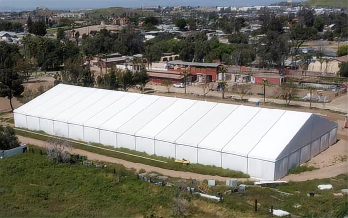 Weatherproof Warehouse Storage Tent Portable Expandable Temporary Shelter Factory Storage Agricultural Equipment Emergency Use