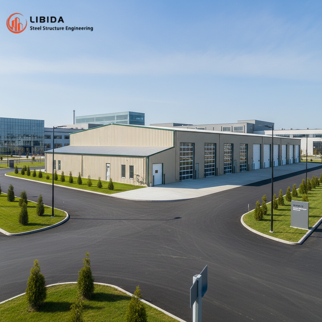 High Strength Q235 Steel Prefabricated Warehouse Hall for Factory Storage &amp; Logistics