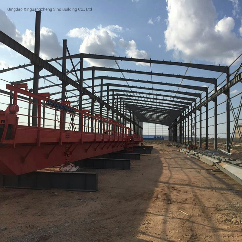 2023 Cheap New Design Prefab Cow Farm Building Steel Structure Cattle Shed
