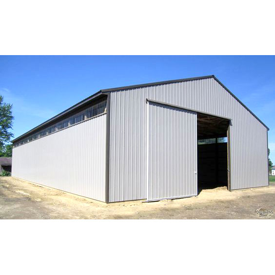 Customized Long Span Prefabricated Insulated Light Gauge Steel Industrial Building Metal Roof Frame Storage Shed Warehouse