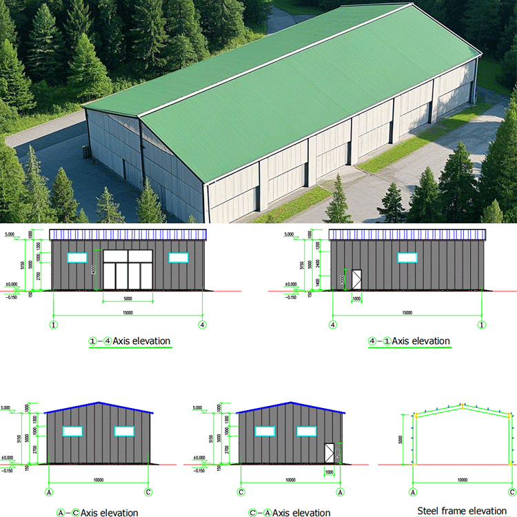 Turnkey Steel Structure Manufacturing Plant Project for Steel Warehouse and Workshop