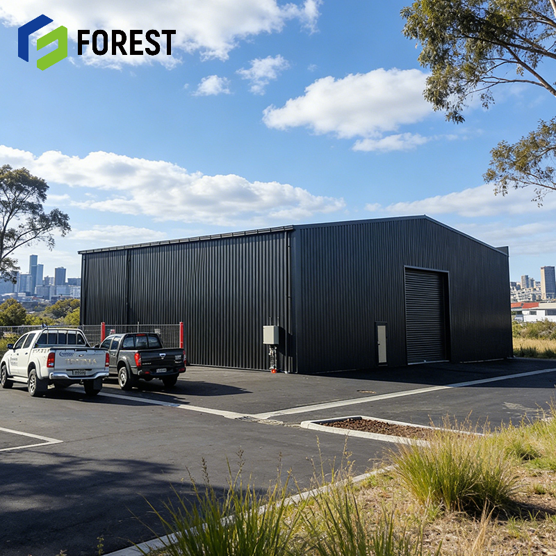 Prefabricated Steel Long-span Grid Workshop Apartment Warehouse Logistics Center Distribution Facility Building Industrial Frame