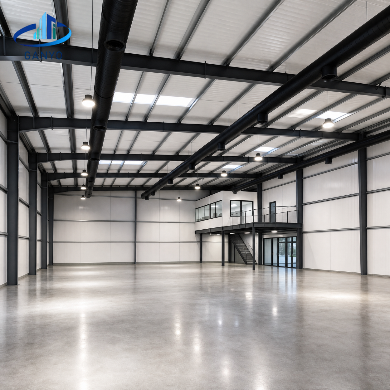 H Section Steel Storage Shed Prefab Metal Building for Farm Equipment Storage and Agricultural Warehouse Use