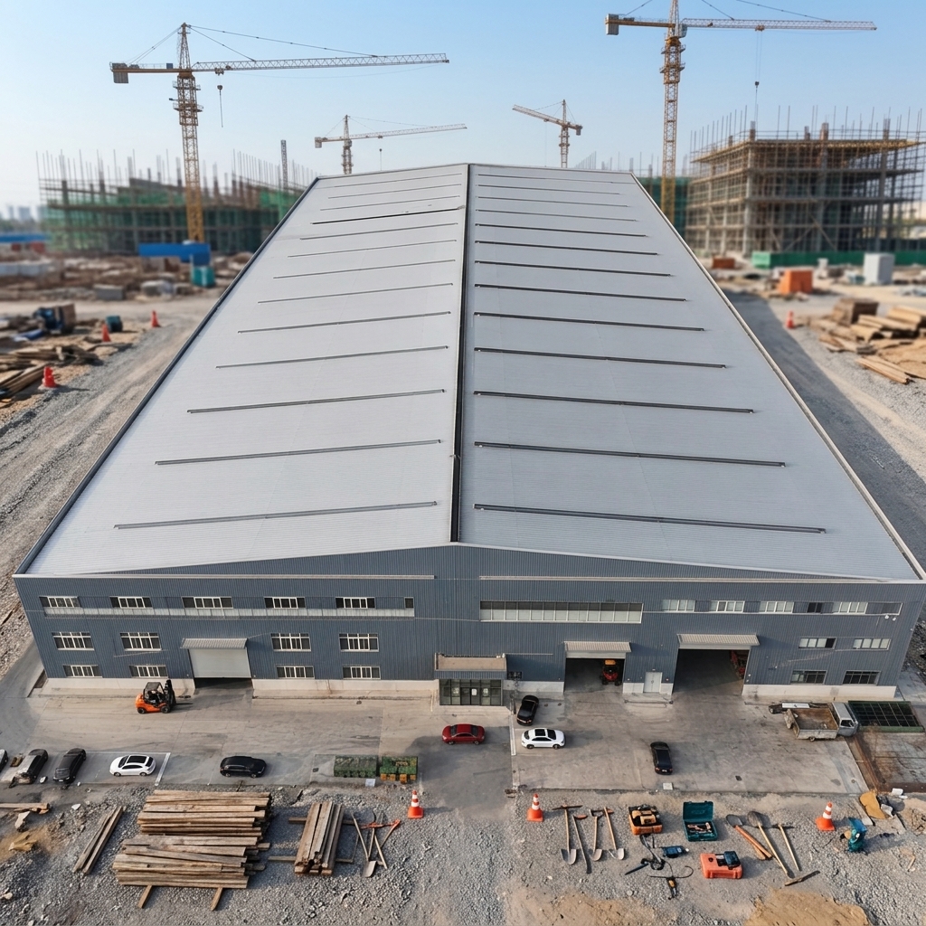 Industrial Steel Structure Warehouse Assembly Production Line Building for Smart Manufacturing Plant