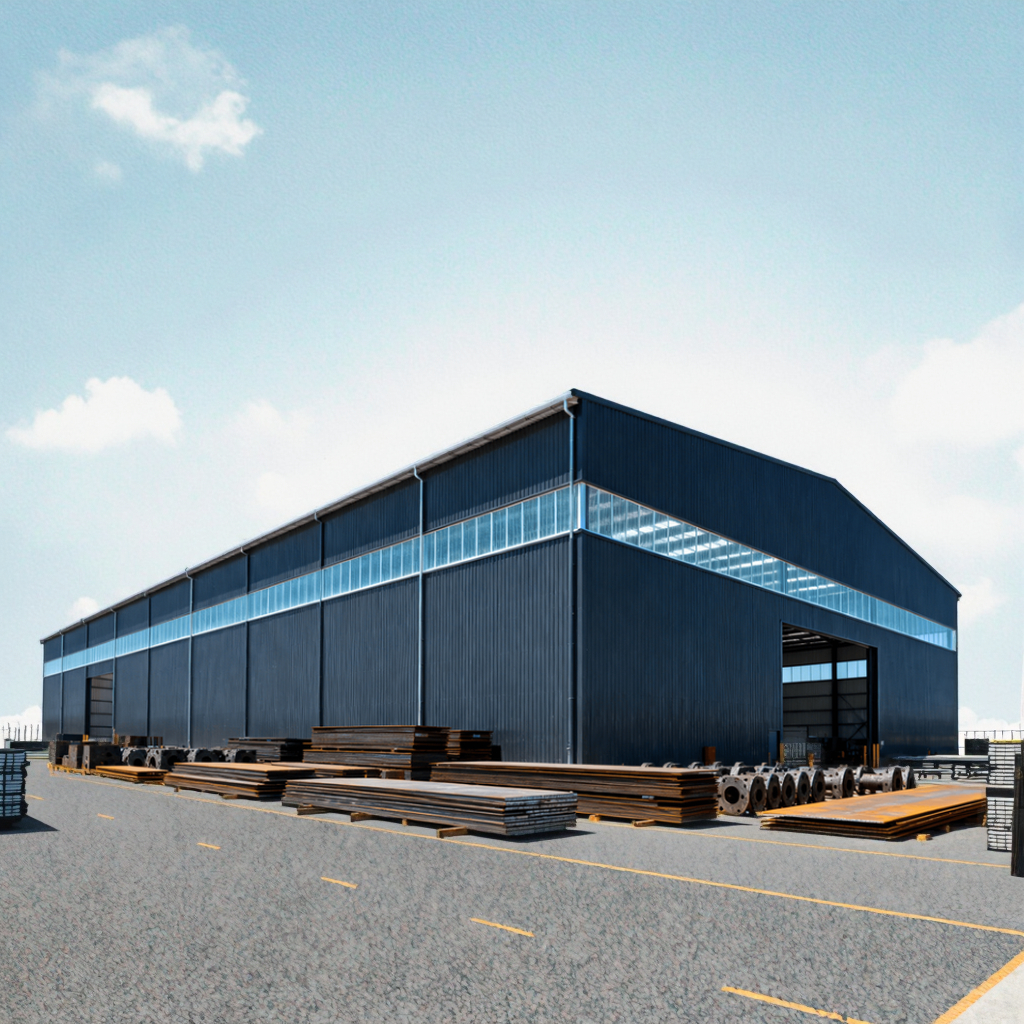 Durable Modular Steel Industrial Plant Building Large Span Warehouse Quick Installation For Africa