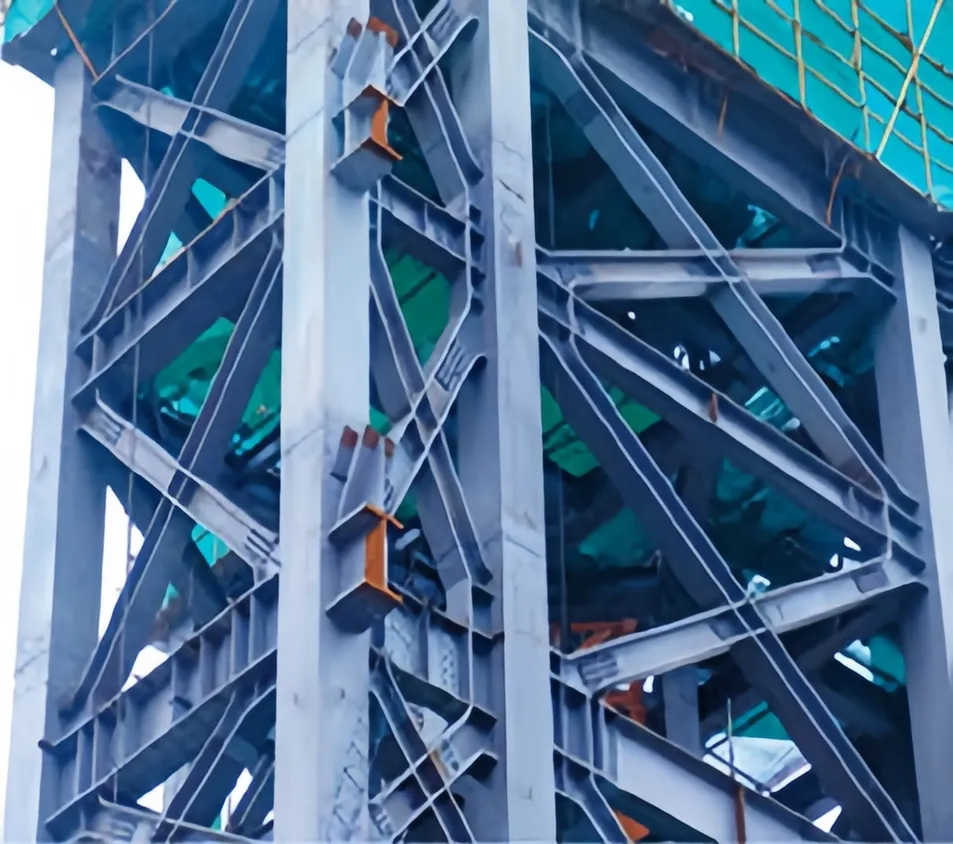Q345b High Rise Steel Frame for Multi Layer Structure Automated Warehouse and Logistics Center