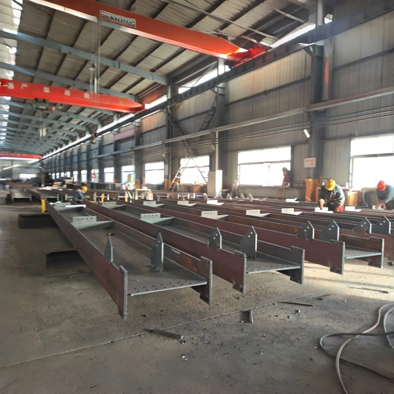 Q345b High Rise Steel Frame for Multi Layer Structure Automated Warehouse and Logistics Center