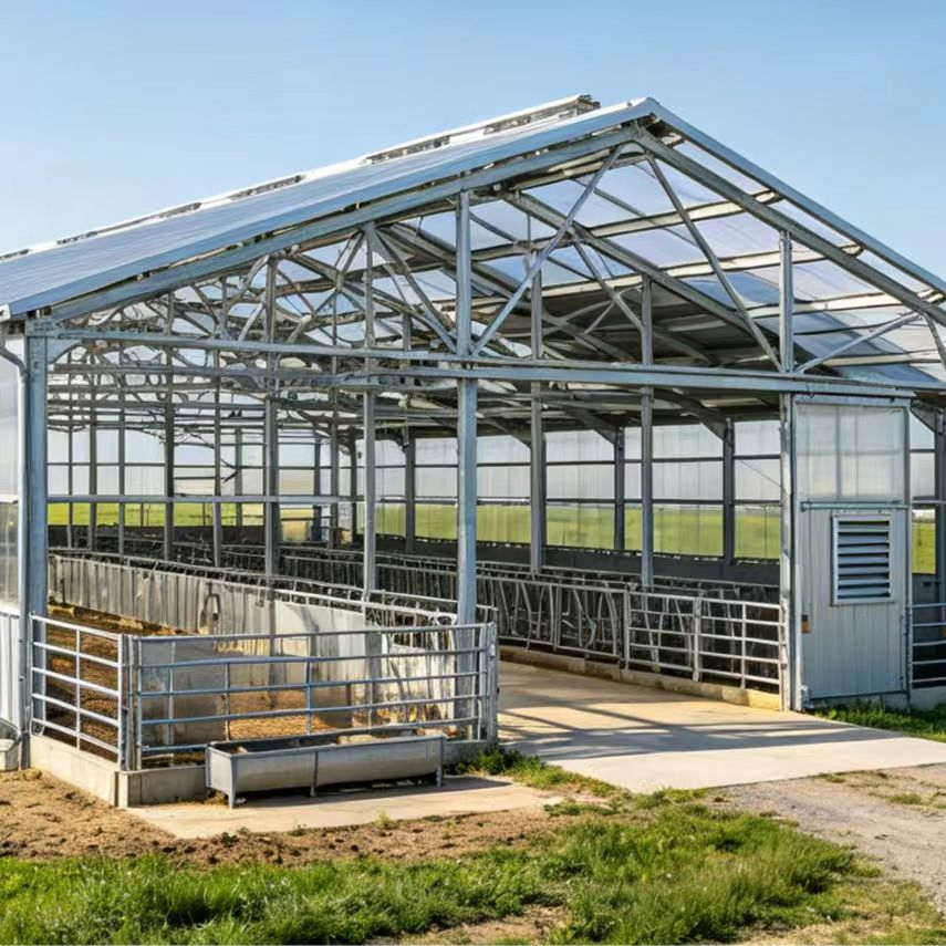 Quick Assemble Prefab Steel Frame Storage Building Supply for Farm Commercial Structures