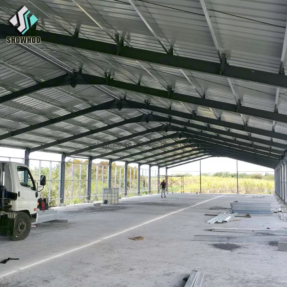 Steel Structure with Fiberglass Sandwich Panel Automatic Chicken Poultry Farm House