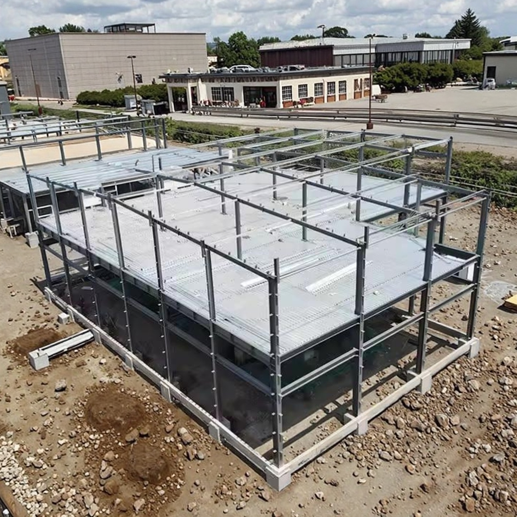 Prefabricated Steel Building Warehouse With Steel Frames For Storage