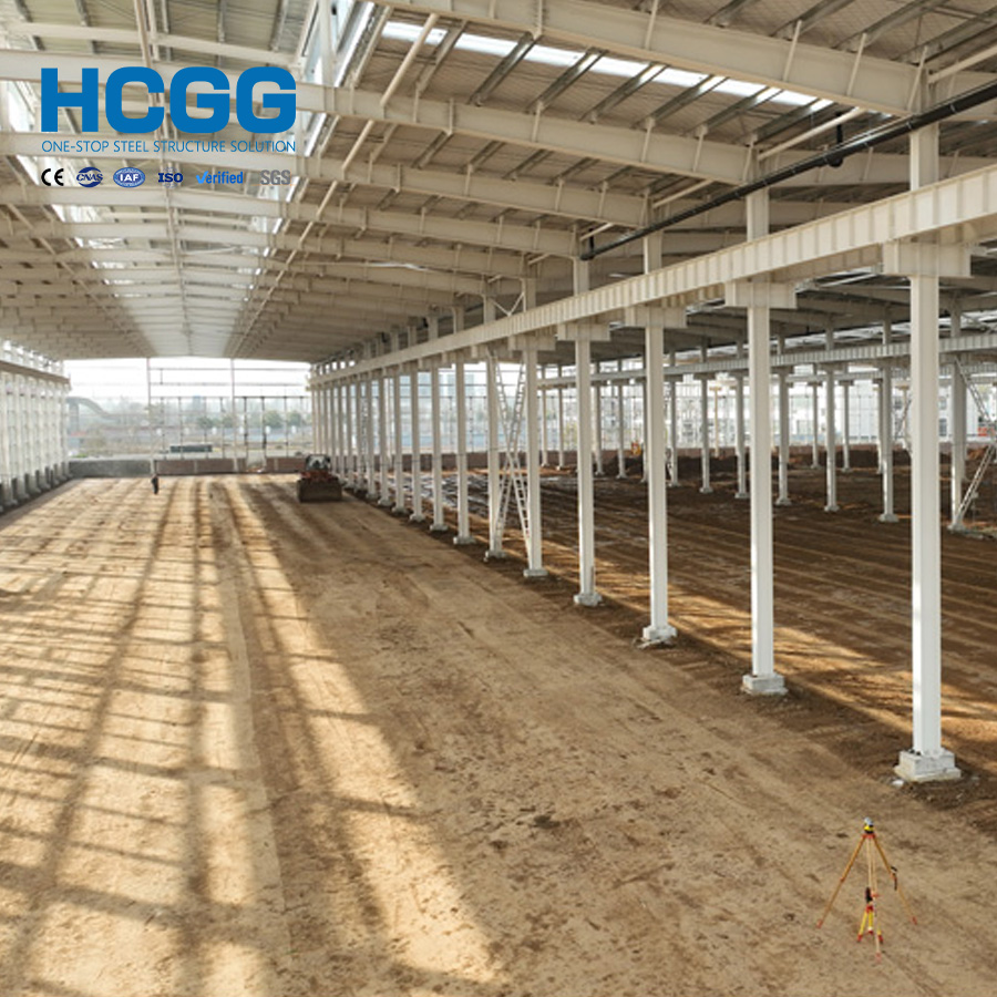 Custom Clear Span Pre-engineered Steel Structure Workshops &amp; Plants Easy Assembly Steel Factory Building