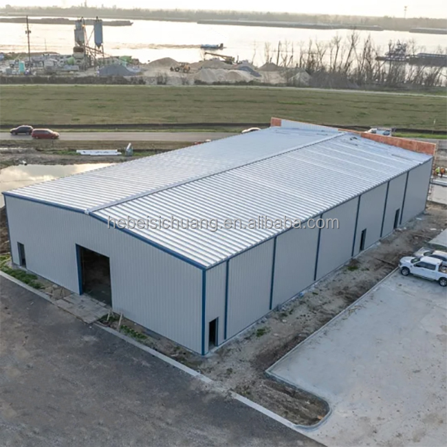 Steel Structure Framed Commercial Office Building Heavy Duty Storage Shed Prefabricated Warehouse Construction