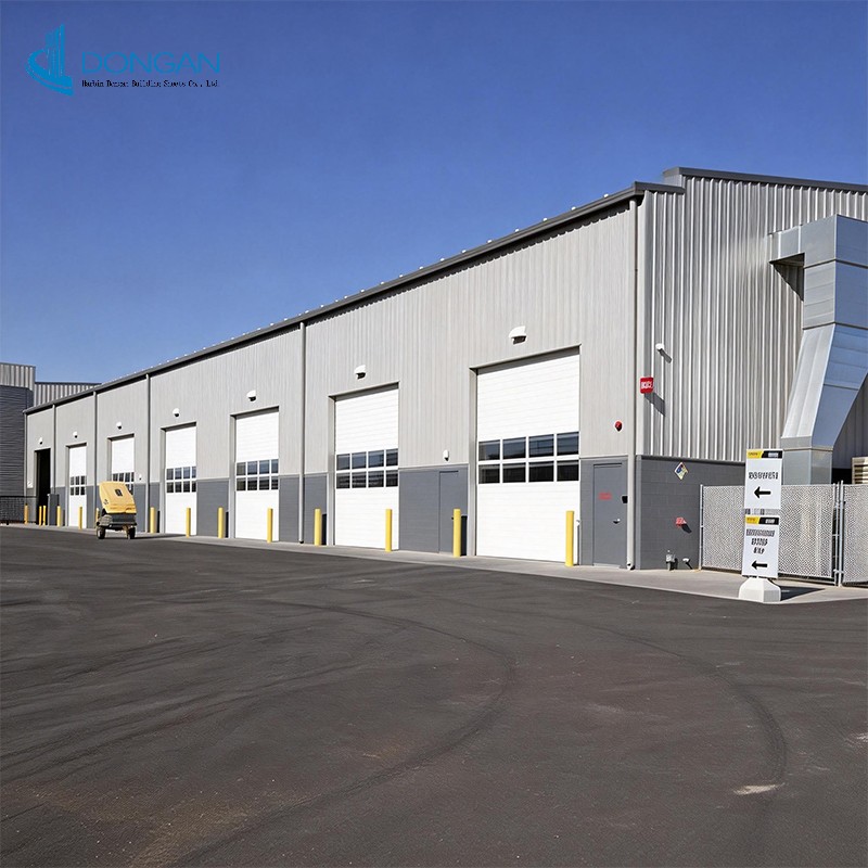Industrial Steel Structure Factory Building - High Rigidity Prefabricated Warehouse For Logistics