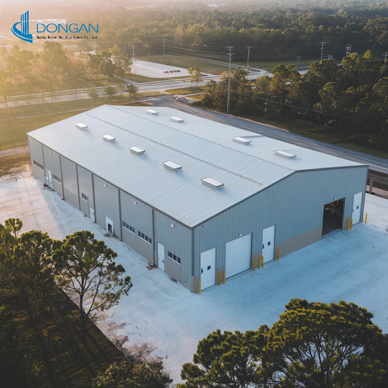 Industrial Steel Structure Factory Building - High Rigidity Prefabricated Warehouse For Logistics