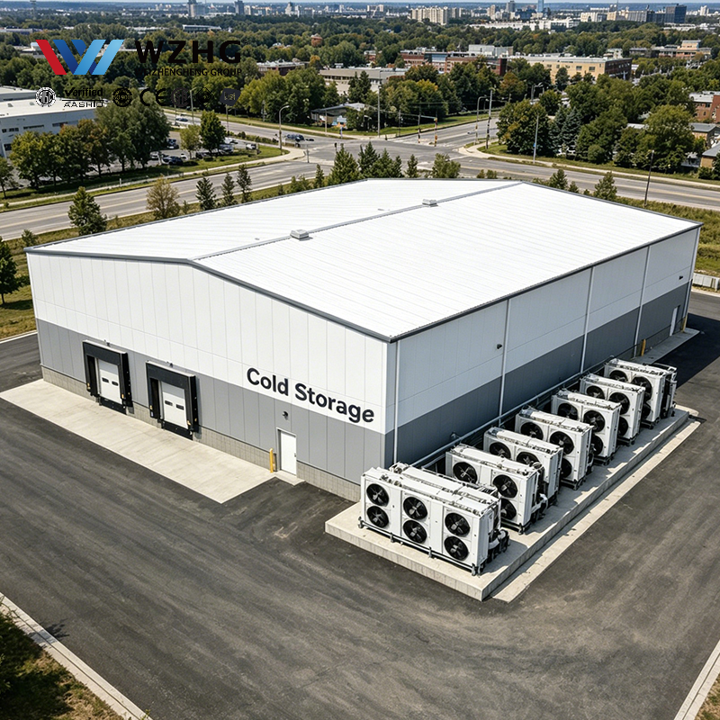 Professional Q355B Steel Structure Cold Storage Warehouse with Quick Install Solution for Workshop &amp; Garage Shed Applications