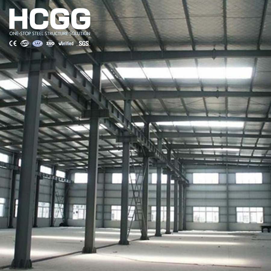 Large Span Prefabricated Steel Structure Cold Storage Room H Beam Metal Industrial Warehouse Factory Building Thermal Insulation