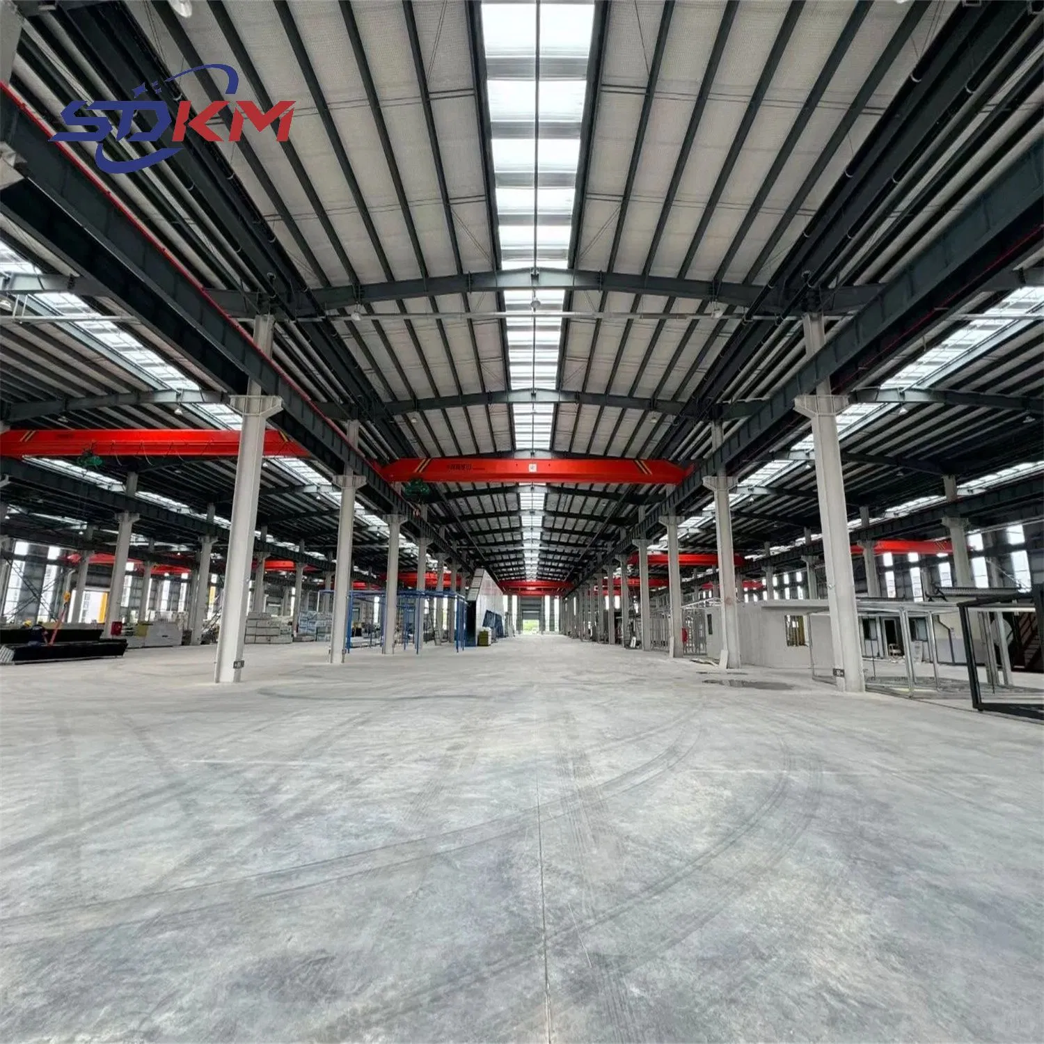 Large Span Prefabricated Steel Structure Warehouse Commercial Industrial Building Metal Materials Frame Prefab Workshop Light Steel Structure Building