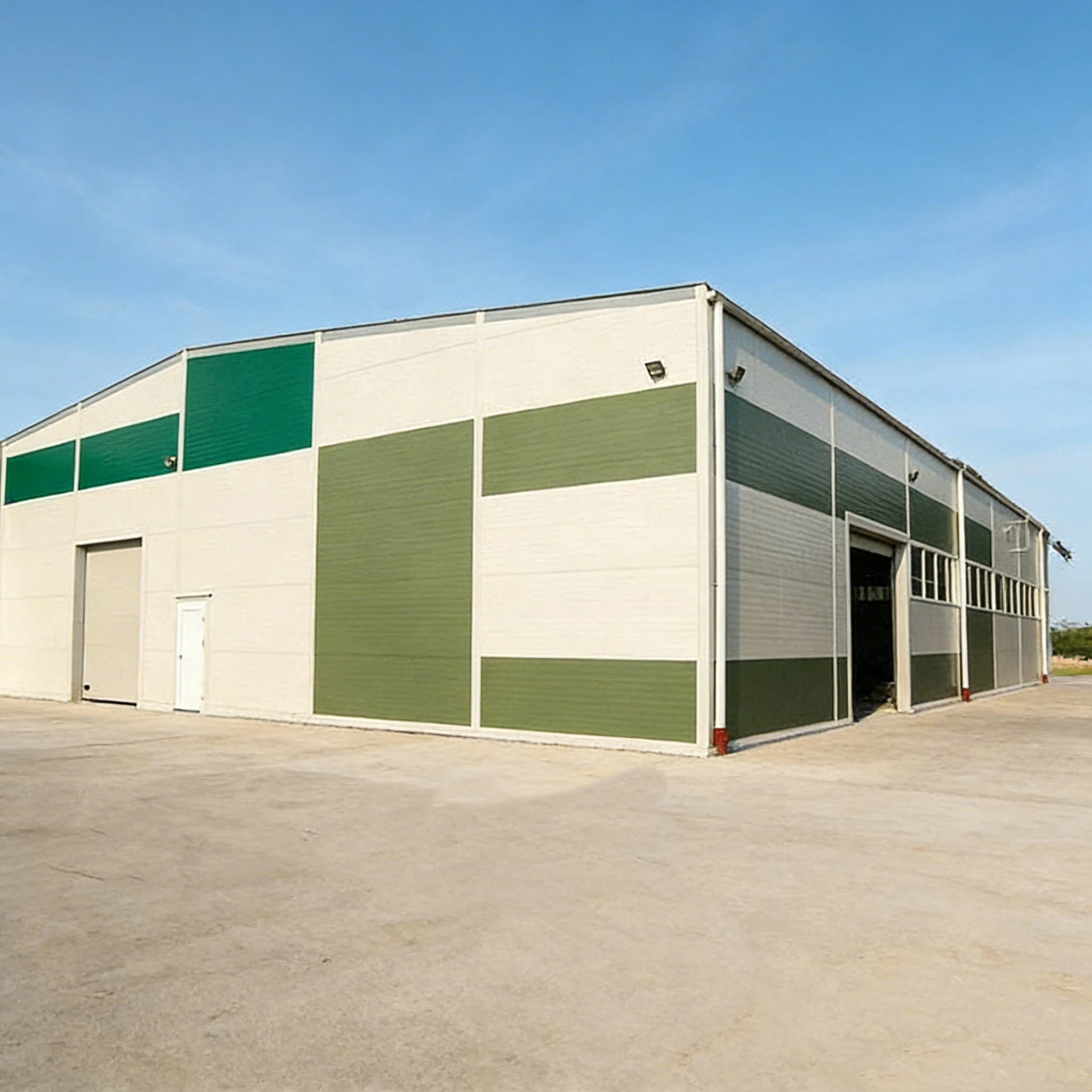 ISO Certified Prefabricated Steel Warehouse Building Insulated Thermal Insulated Metal Shed Industrial Commercial Use