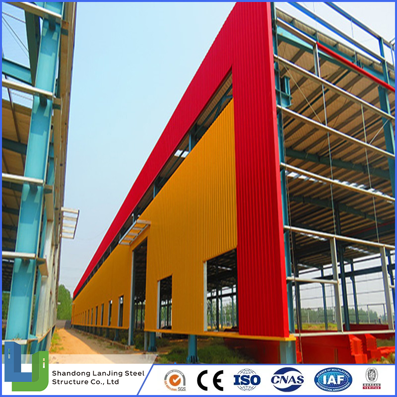 Wide Span Structure Materials Warehouse Frame Design Mall Pre Fabricated Metal Building for Steel Structure Multi Story Building