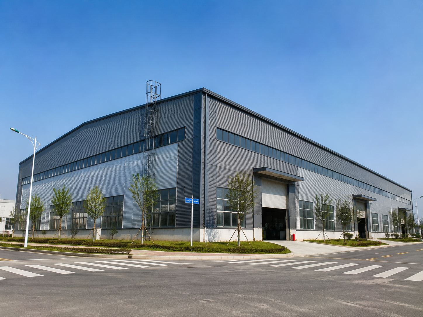 Fast Assembly Steel Structure Warehouse Prefab Building for Logistics Park Distribution Center Large Span Metal Storage Hall
