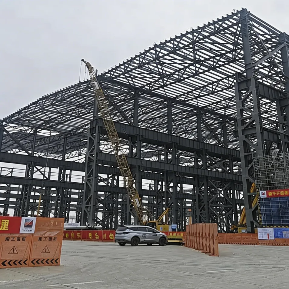 Prefabricated Steel Structure Warehouse Large Span Column Free