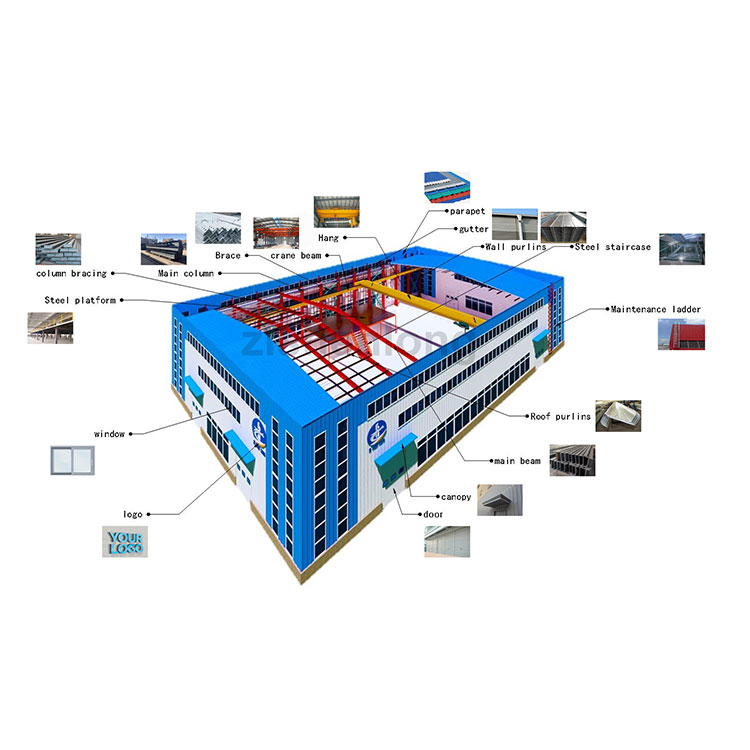 Custom Industrial Steel Structure Workshop Building For Manufacturing Plant Cost Effective Prefab Design