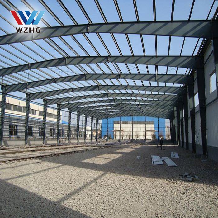 Prefab Warehouse Workshop Hangar Shed Construction Industrial Metal Frame Steel Structure Building
