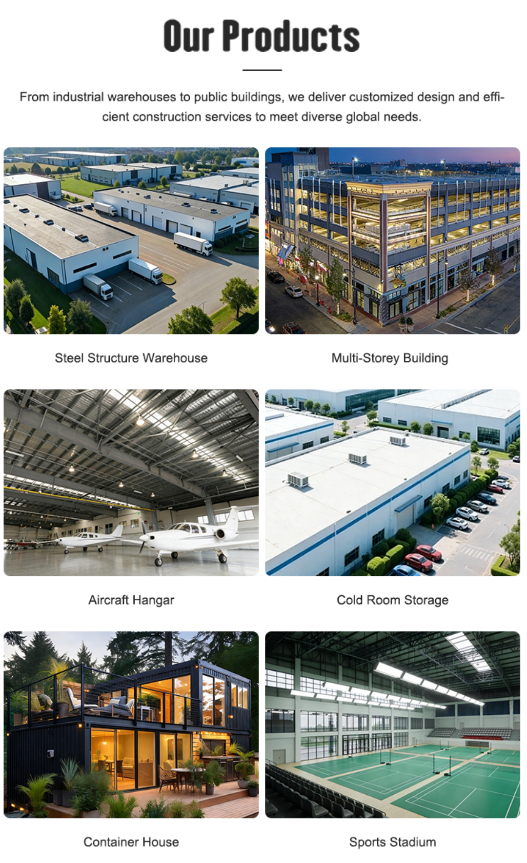 Warehouse, Hangar, Cold Room, Multi-Storey