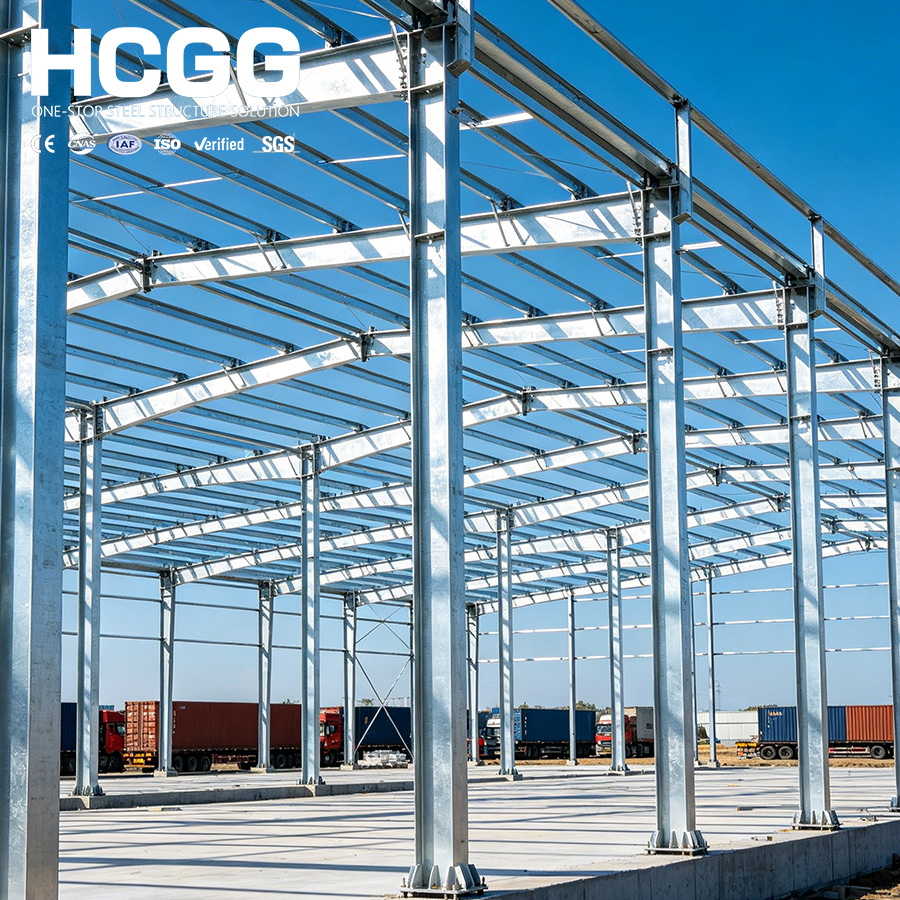 Large Span Prefabricated Steel Structure Cold Storage Room H Beam Metal Industrial Warehouse Factory Building Thermal Insulation