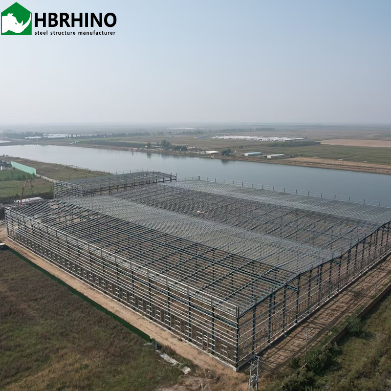 Large Span Design Multi-Story Prefabricated Steel Structure Buildings for Workshops Factories Warehouses etc.