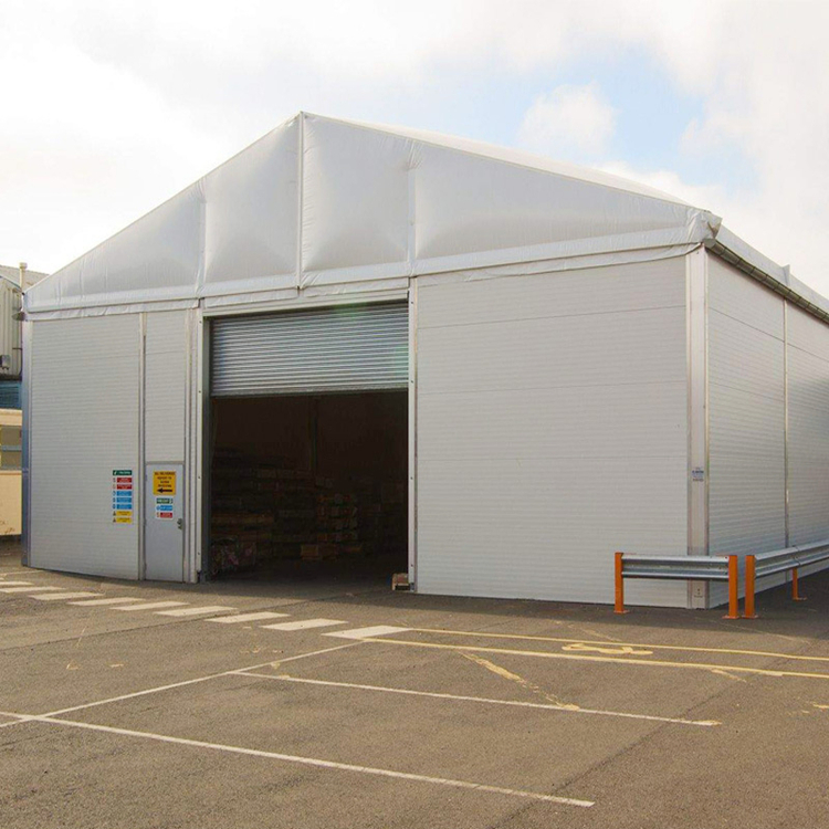 Temporary Aluminum Warehouse Tent for Equipment Storage | Gudang Aluminium Proyek Konstruksi