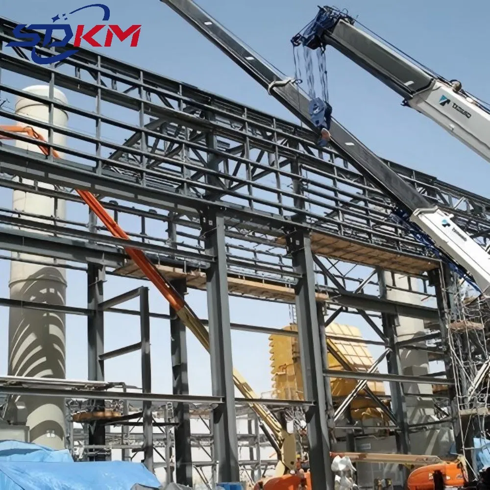Multi Span Steel Structure Warehouse Prefabricated Steel Frame Building Steel Frame Structure Building