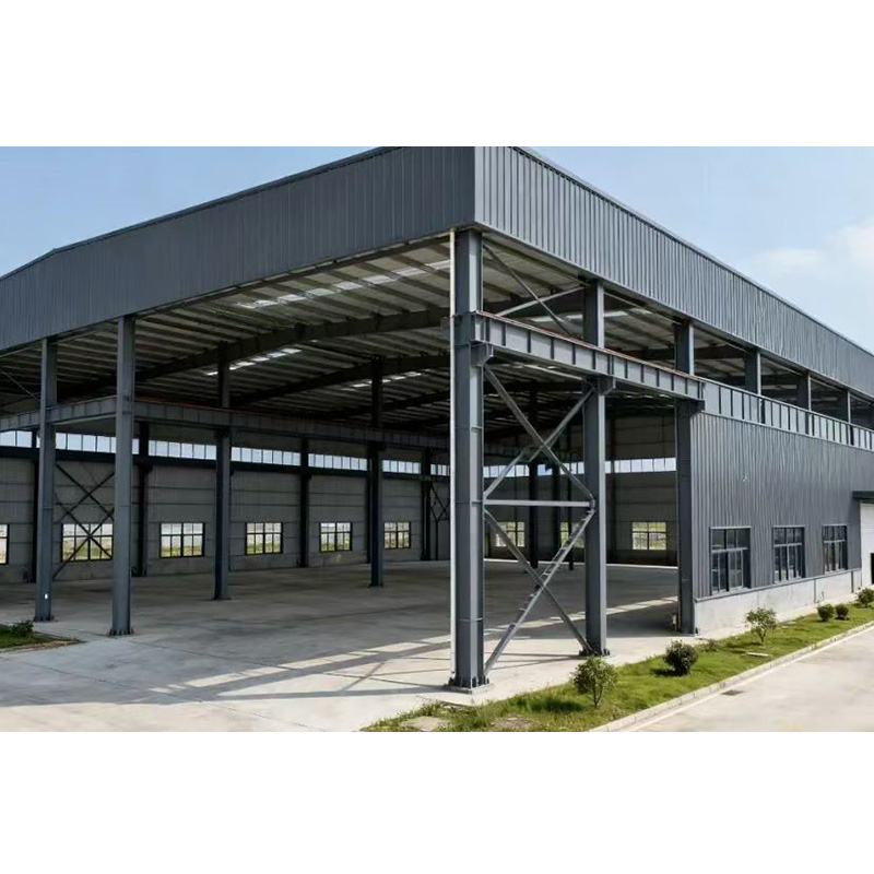 Modern Steel Structure Pre Engineered Long-span Grid Prefabricated Warehouse and Factory Building with Insulated Sandwich Panels