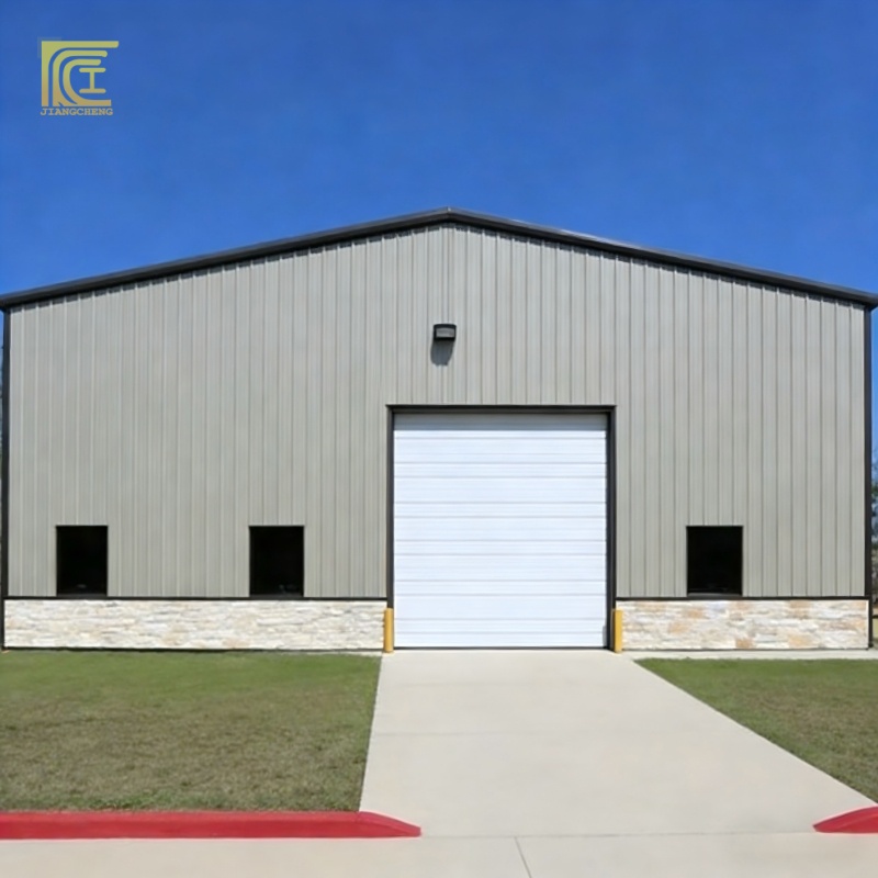 Custom Modern Heavy Steel Frame Warehouse with 50+ Year Lifespan Weather Resistant Industrial Structure for Garage Shed Workshop
