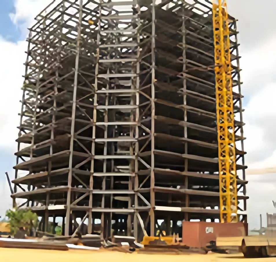 Q345b High Rise Steel Frame for Multi Layer Structure Automated Warehouse and Logistics Center