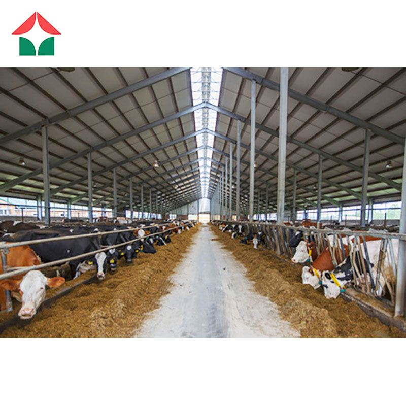 Metal Building Materials Kits Prefab Warehouse Shelter Structures Equipement Prefabricated Sheds Storage Outdoor Cow Farm